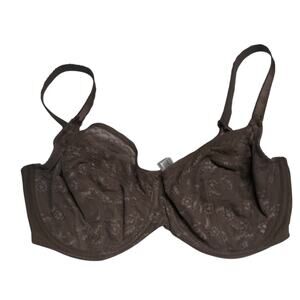 WACOAL 855433 LIFTED IN LUXURY Underwire Bra Cappuccino Brown Size 38DD